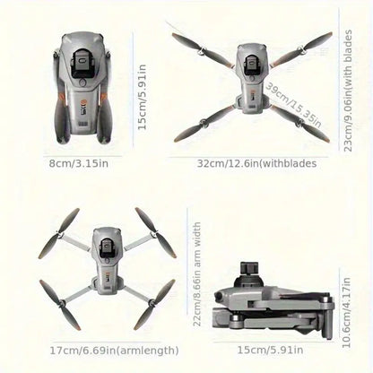 AirNova Portable Drone Dual Camera & Dual Battery